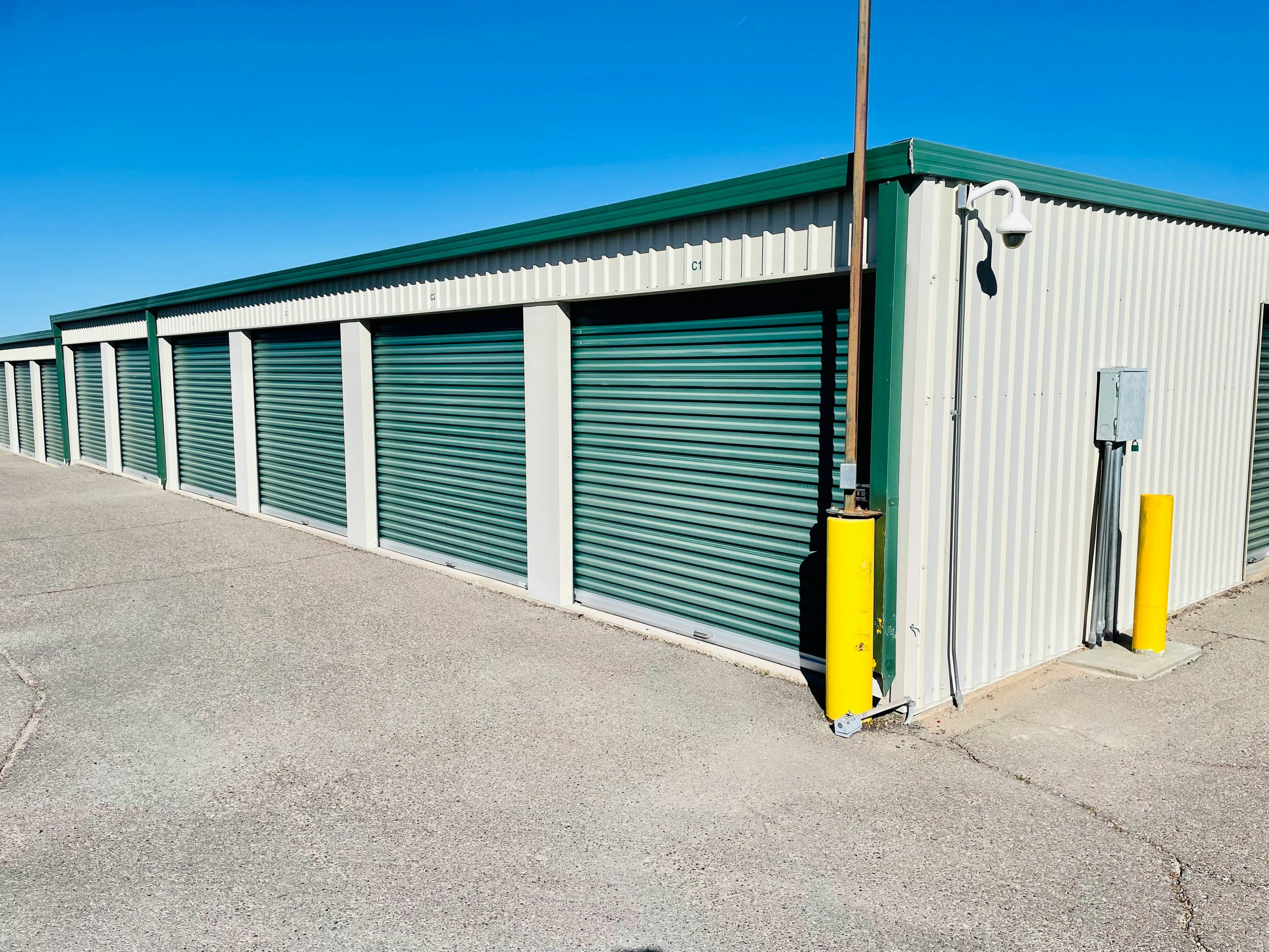 Secure storage units for construction tools and equipment